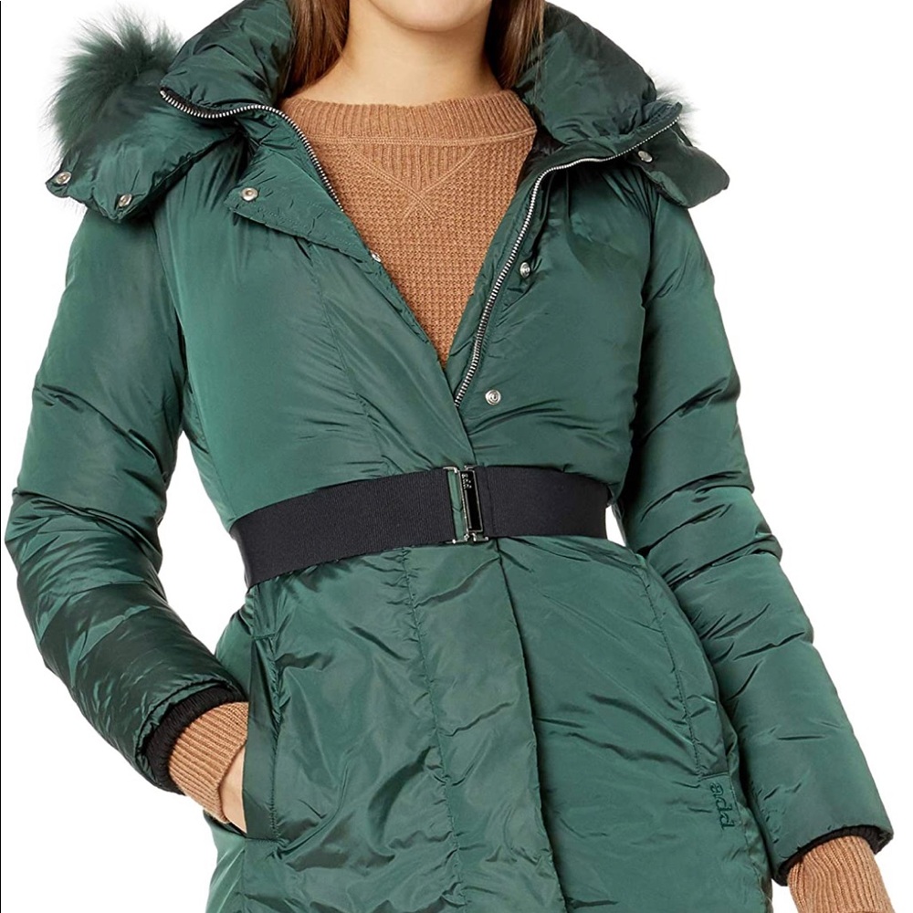 Add Down Women's Down Jacket with Fur Border